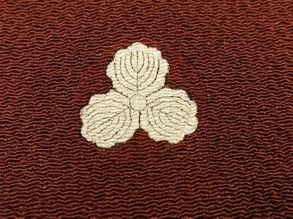 平和屋着物●浦野理一　色留袖　草花文　金彩　鬼しぼ縮緬　正絹　逸品　AABH8260ph