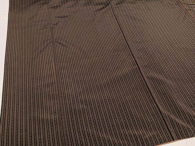 平和屋着物○黄八丈 紬 間道 正絹 逸品 AABH8259ph