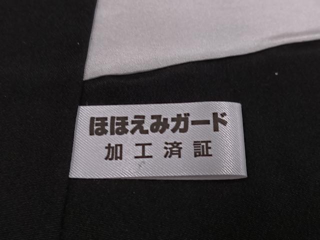 平和屋着物●江戸小紋　鮫小紋柄　黒地　正絹　逸品　未使用　AABH8273ph