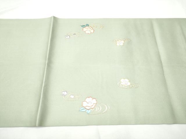 平和屋着物●九寸開き名古屋帯　唐織　流水花文　金銀糸　正絹　逸品　CABF5290hy 平和屋着物○九寸開き名古屋帯 唐織 流水花文 金銀糸 正絹