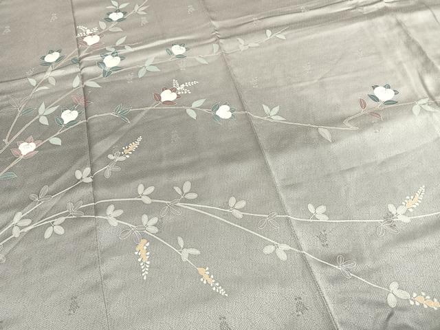 平和屋着物●訪問着　枝花文　暈し染め　正絹　逸品　未使用　AABH4922fy