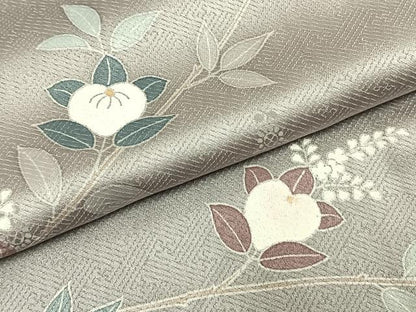 平和屋着物●訪問着　枝花文　暈し染め　正絹　逸品　未使用　AABH4922fy