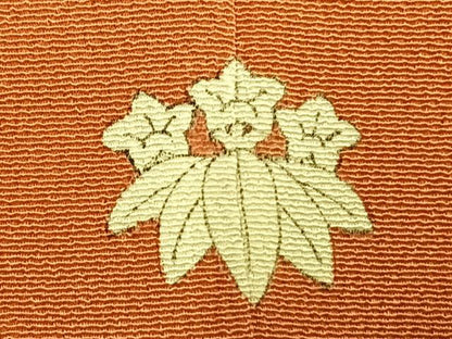 平和屋着物●銀座　志ま亀　訪問着　草花文　金彩　たとう紙付き　正絹　逸品　AABH4913fy