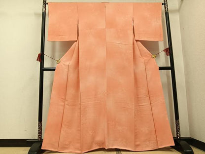 平和屋着物●上質な小紋　花唐草地紋　暈し染め　正絹　逸品　AABH8324ph