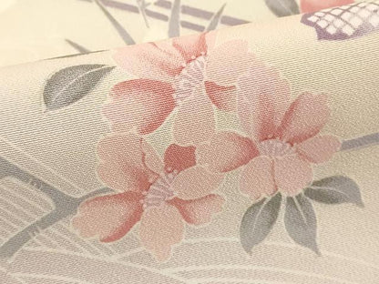 平和屋着物■訪問着　吉祥花文　暈し染め　金彩　正絹　逸品　DABE2968cd