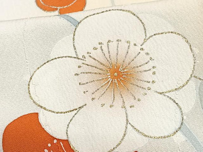 平和屋着物■訪問着　草花文　暈し染め　金彩　正絹　逸品　CABF4834xe