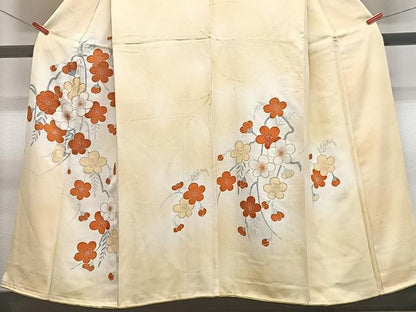 平和屋着物■訪問着　草花文　暈し染め　金彩　正絹　逸品　CABF4834xe