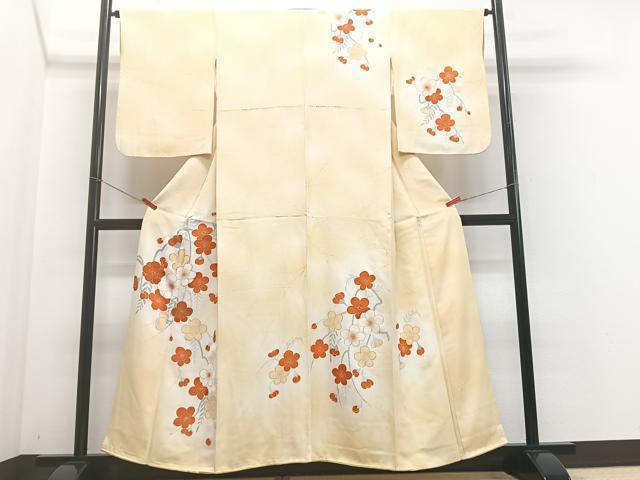 平和屋着物□訪問着 草花文 暈し染め 金彩 正絹 逸品 CABF4834xe
