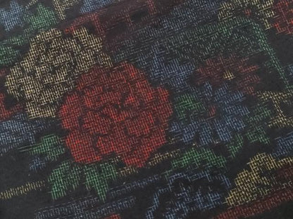 平和屋着物■上質な紬 風景文 正絹 逸品 CABF3670ev