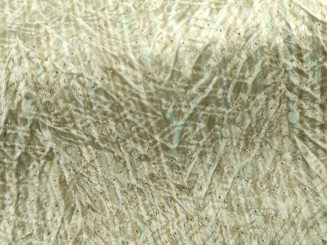 平和屋着物●名門　藤娘きぬたや・杢目絞り　小紋　正絹　逸品　AABH8885cs