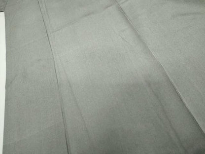 平和屋着物●伝統工芸士　保科土山　江戸小紋　万筋　鉄紺色×生成り色　正絹　逸品　AABH8916cs