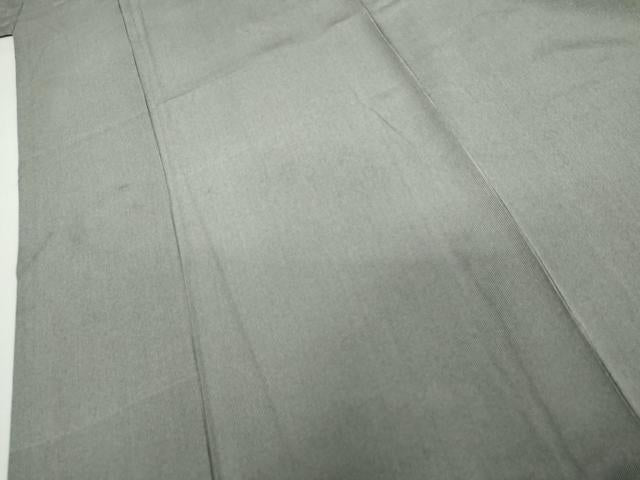 平和屋着物●伝統工芸士　保科土山　江戸小紋　万筋　鉄紺色×生成り色　正絹　逸品　AABH8916cs