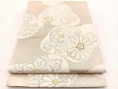 平和屋着物◎六通柄袋帯 唐織 辻が花異文 天平乃美 金銀糸 正絹 逸品 BAAX0967hv