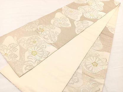 平和屋着物◎六通柄袋帯 唐織 辻が花異文 天平乃美 金銀糸 正絹 逸品 BAAX0967hv