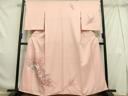 平和屋着物■訪問着 孔雀文 暈し染め 正絹 逸品 AABH7535oa