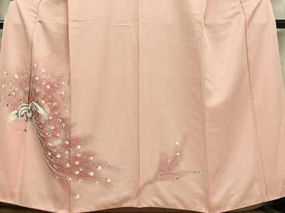 平和屋着物■訪問着 孔雀文 暈し染め 正絹 逸品 AABH7535oa