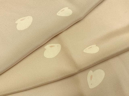 平和屋着物●長襦袢　無双仕立て　兎　正絹　逸品　AABH4984fy