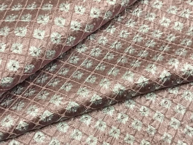 平和屋着物○上質な小紋 絞り 鹿の子文様 正絹 逸品 AABH4973fy