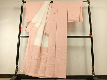 平和屋着物●上質な色無地　飛鳥地紋　虹色　正絹　逸品　AABH4986fy