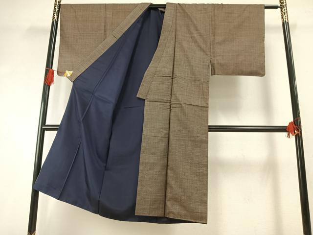 平和屋着物●男性　男柄の最高峰　西郷柄　西郷絣　本場大島紬　正絹　逸品　AABH4974fy