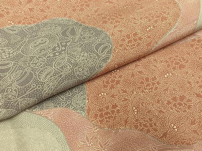 平和屋着物●江戸小紋　訪問着　道長花文　正絹　逸品　AABH4982fy