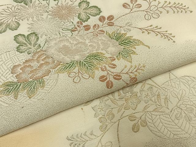 平和屋着物●豪華色留袖　寿光織　草花文　暈し染め　金銀糸　正絹　逸品　AABH4977fy