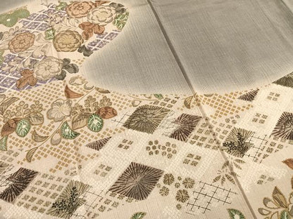平和屋着物●訪問着　作家物　辻が花　暈し染め　金彩　三越扱い　正絹　逸品　AABH4989fy
