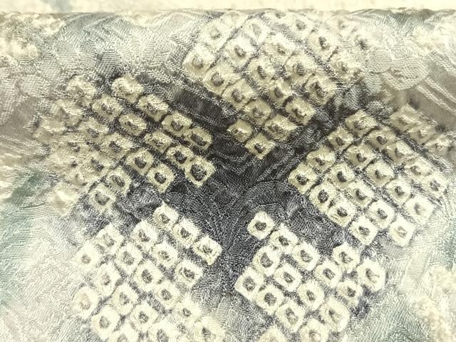 平和屋着物●訪問着　絞り　草花文　三越扱い　正絹　逸品　AABH4978fy