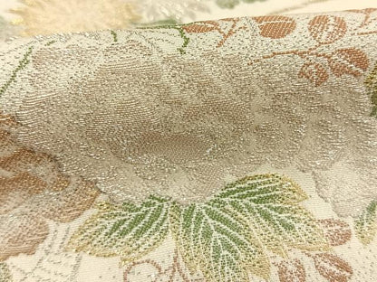 平和屋着物●豪華色留袖　寿光織　草花文　暈し染め　金銀糸　正絹　逸品　AABH4977fy