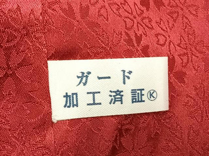 平和屋着物●豪華振袖　舞花文　暈し染め　黒地　金銀彩　正絹　逸品　AABH5028fy