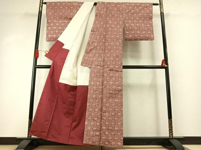 平和屋着物●本場琉球　紬　正絹　逸品　AABH5026fy