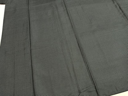 平和屋着物●男性　紬　亀甲文　正絹　逸品　AABH5021fy