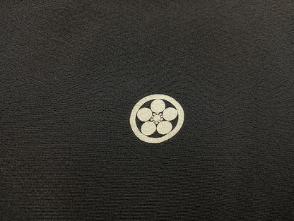 平和屋着物■豪華黒留袖　友禅　作家物　風景花鳥文　正絹　逸品　BAAX1481mz