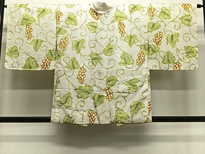平和屋着物∞羽織　総絞り　葡萄唐草文　正絹　逸品　未使用　CABE4975ua