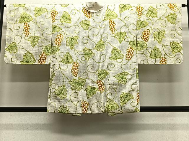 平和屋着物∞羽織　総絞り　葡萄唐草文　正絹　逸品　未使用　CABE4975ua