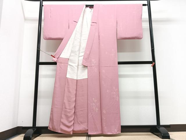 平和屋着物■上質な小紋　草花文　正絹　逸品　CABF4887xe