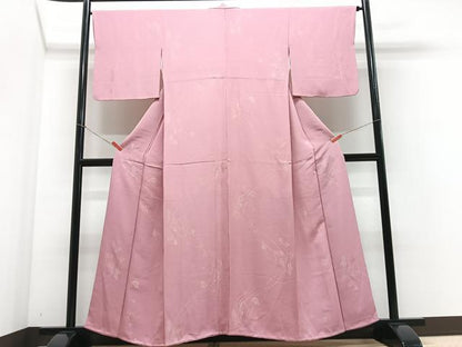 平和屋着物■上質な小紋　草花文　正絹　逸品　CABF4887xe