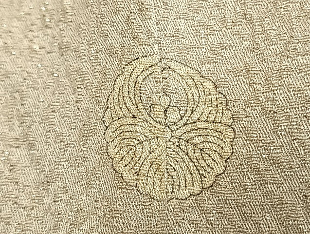 平和屋着物●染色家　岸上純平　色留袖　吉祥花文　暈し染め　銀通し地　正絹　逸品　AABH5038fy