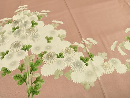 平和屋着物●豪華色留袖　刺繍　草花文　金彩　正絹　逸品　AABH5066fy