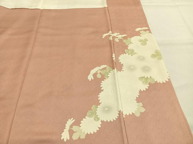 平和屋着物●豪華色留袖　刺繍　草花文　金彩　正絹　逸品　AABH5066fy