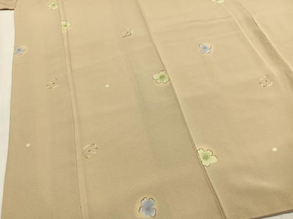 平和屋着物●上質な小紋　舞桜文　暈し染め　正絹　逸品　AABH5050fy