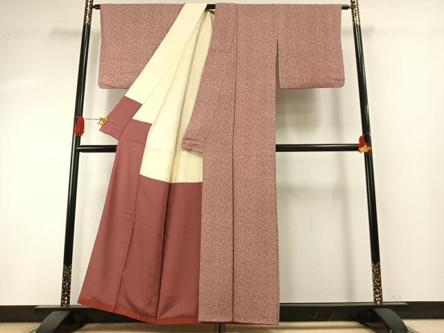 平和屋着物●重要無形文化財　人間国宝　中村勇二郎　江戸小紋　南天文　正絹　逸品　AABH5065fy