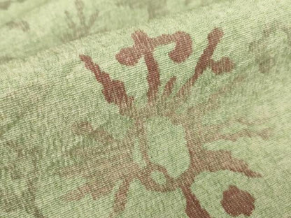 平和屋着物▽上質な小紋　単衣　壁画花文　正絹　逸品　DABE4196az
