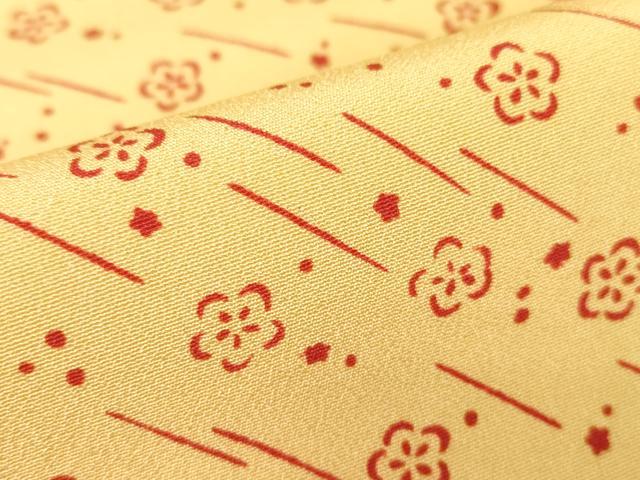 平和屋着物▽六代目丁字屋　形峯　斉藤房男　小紋　単衣　舞花文　正絹　逸品　未使用　DABE4194az 平和屋着物▽六代目丁字屋 形峯 斉藤房男 小紋 単衣