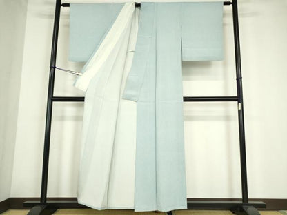 平和屋着物▽江戸小紋　単衣　鮫小紋柄　正絹　逸品　DABE4234az