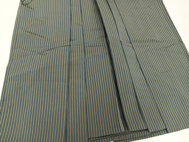 平和屋着物●男性　馬乗り袴　正絹　逸品　AABH9655ph