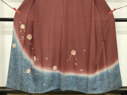 平和屋着物■訪問着 駒刺繍 宝尽くし花文 暈し染め 金彩 正絹 逸品 DABE2979cd