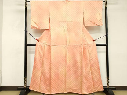 平和屋着物■上質な小紋 青海波地紋 暈し染め 正絹 逸品 未使用 DABE2984cd