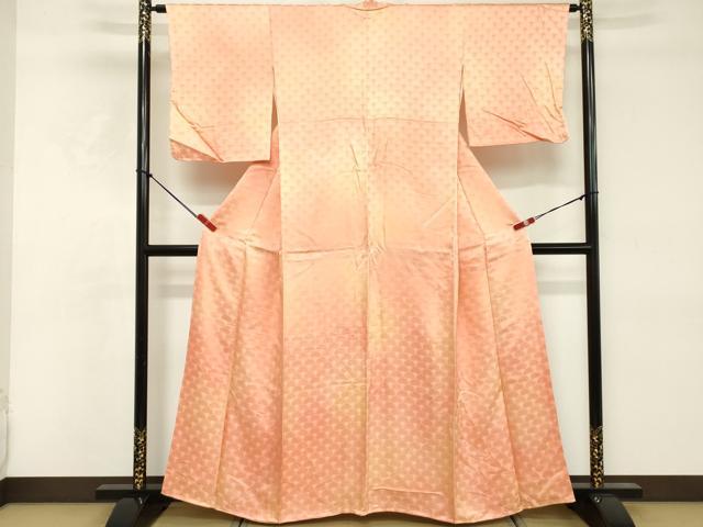 平和屋着物■上質な小紋 青海波地紋 暈し染め 正絹 逸品 未使用 DABE2984cd