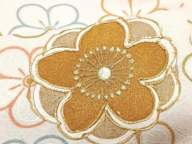 平和屋着物■訪問着 駒刺繍 花尽くし 金彩 正絹 逸品 CABF4900xe